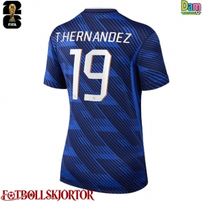 Frankrike Theo Hernandez #19 Hemmatröja Dam VM 2026 Kortärmad